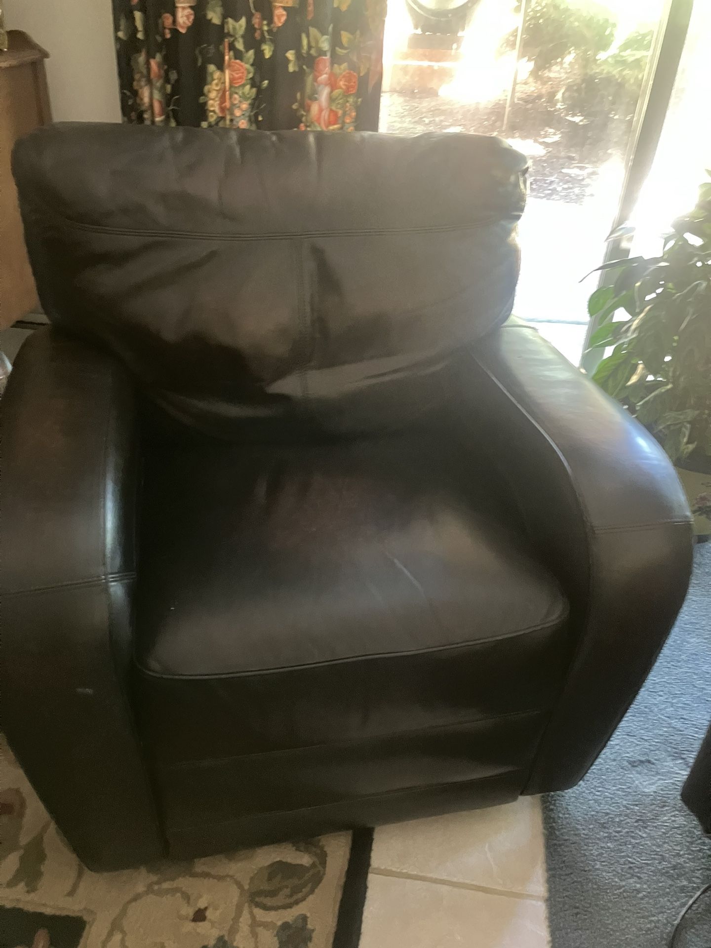 Quality thick Leather Recliner