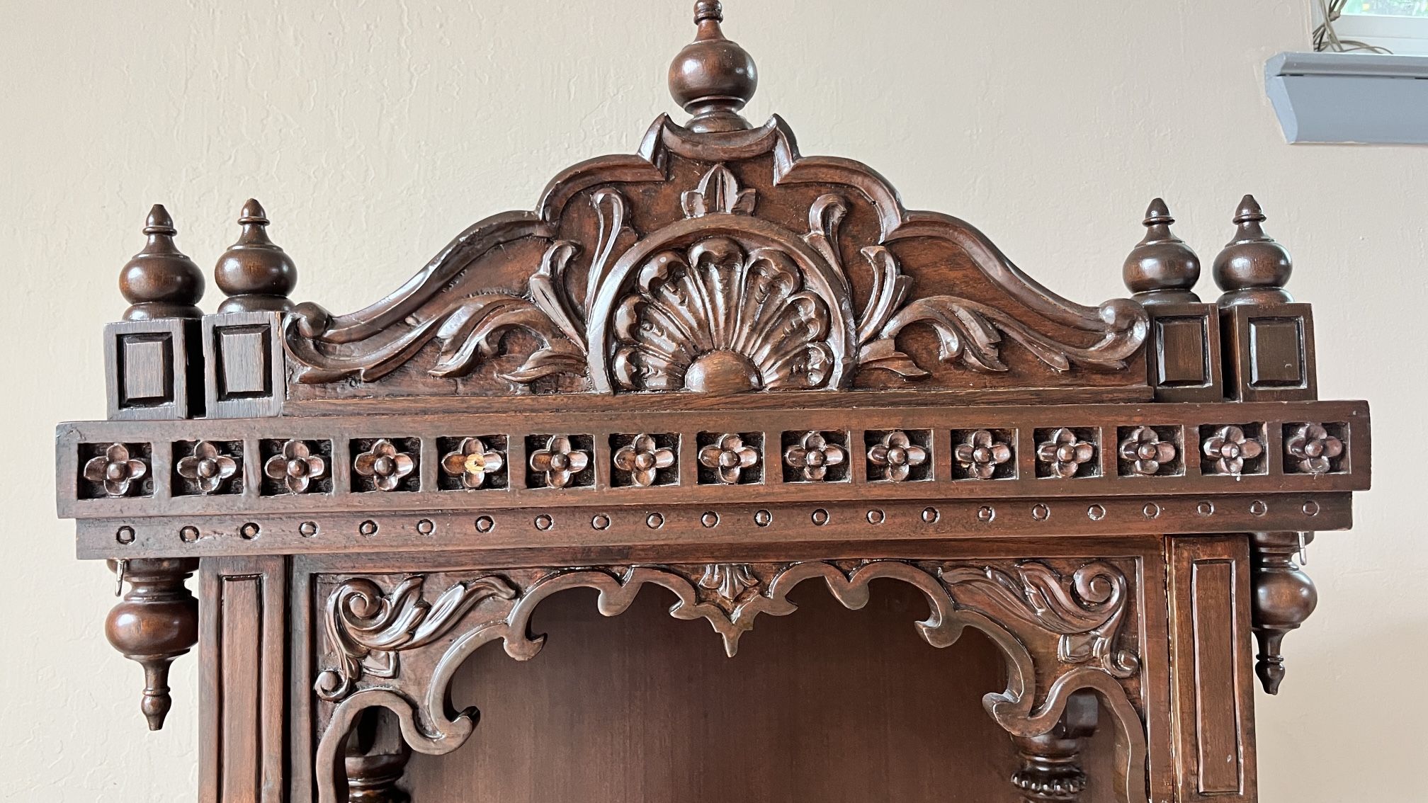 Hand Carved Temple / Mandir with Drawers
