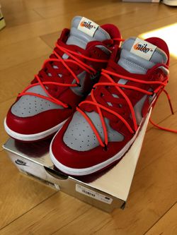Nike x Off White Dunk Low Grey/red $330