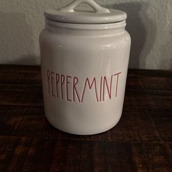 Peppermint Rae DunnCanister Large