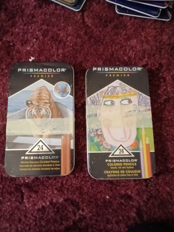 Prismacolor Colored Pencils And Watercolor Pencils