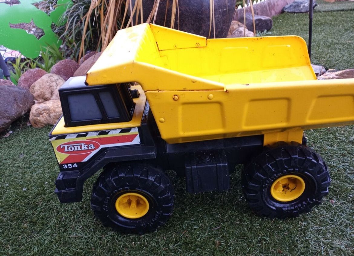Two big Tonka trucks