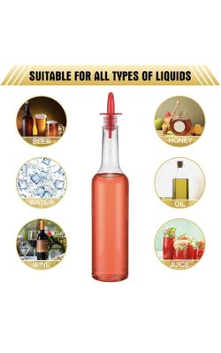 Tioncy 7 Sets 15oz Plastic Liquor Bottles