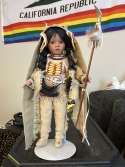 Native American Porcelain Doll