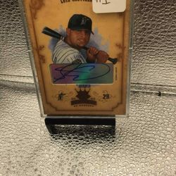 Luis Castillo Autograph Signed Baseball Card Diamond Kings By Donruss Limited Card 22/25 " Florida Marrlins