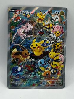 Non TCG Pokemon Pikachu Fan Art Card