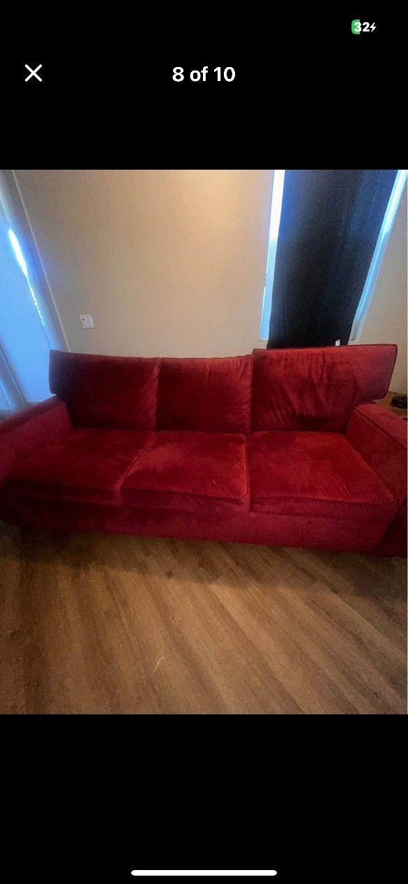 RED SWAY COUCHES