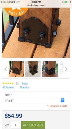 4x6 post base by owt