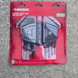 Husky 26 piece long arm hex key sales set