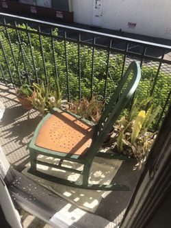 Rocking Chair Wood & Old. Needs New Paint