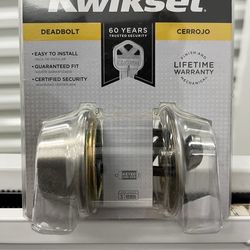 New Kwikset deadbolt lock