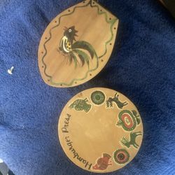 Wooden 1950s Hamburger Presses