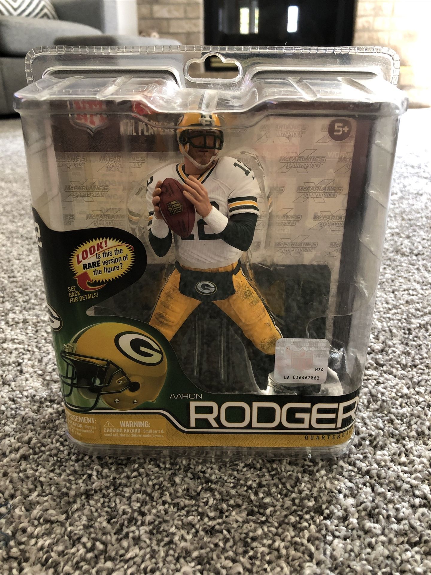Aaron Rodgers NFL Green Bay Packers Figure - McFarlane Toy, Sealed