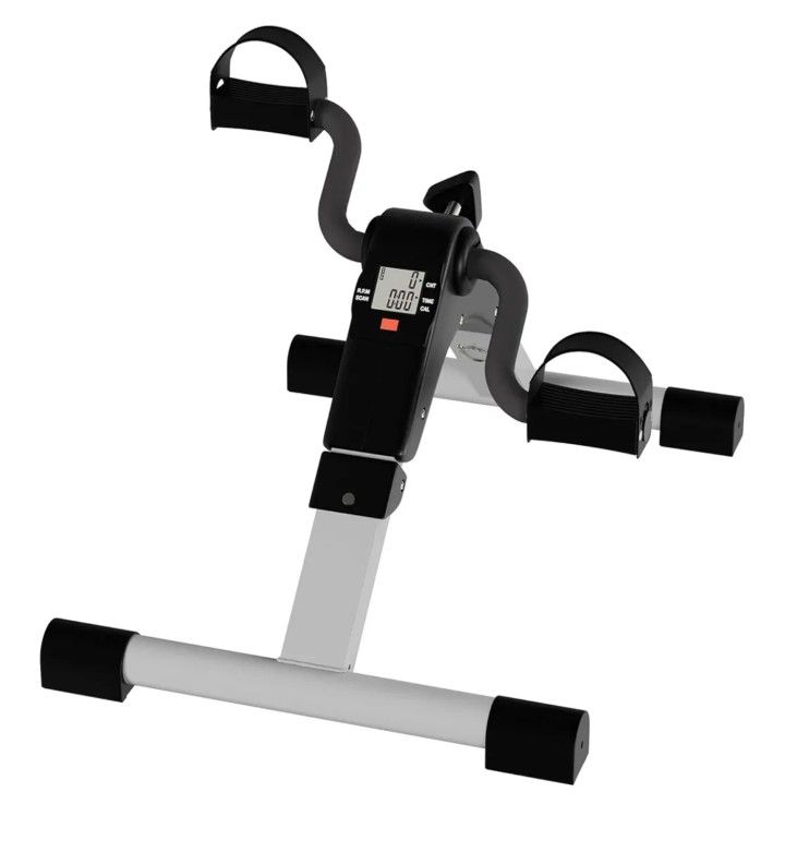 Under Desk Bike Pedal Exerciser with Calorie Tracker new