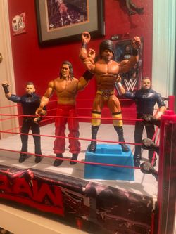 WWE Jinder Mahal (network spotlight) & Great Khali Singh Brothers Action Figure lot of 4