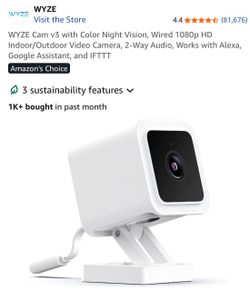 Brand New Wyze Cam v3 1080p Indoor/Outdoor Camera