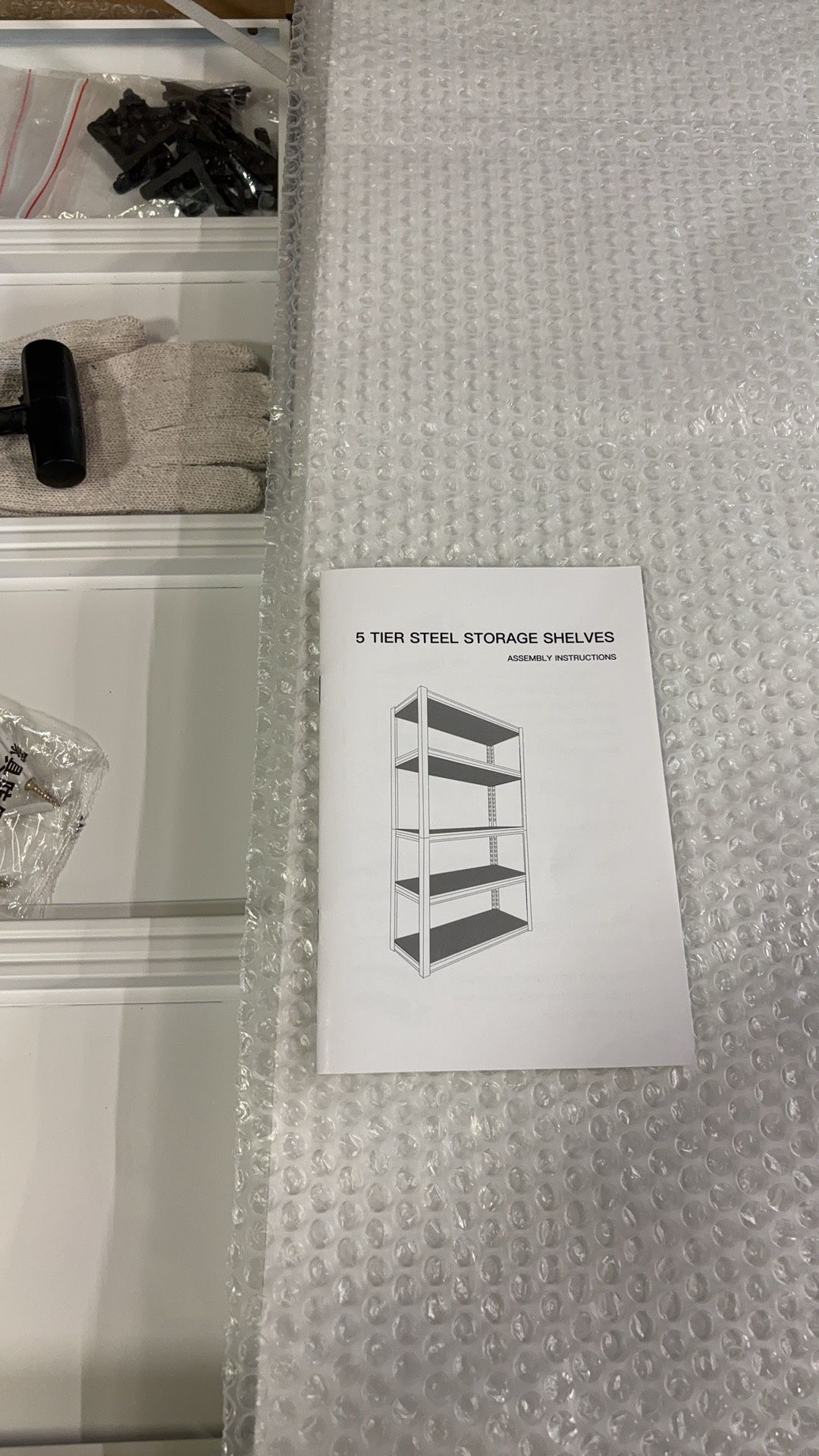 😀 White Or Black 72”H Garage Shelving, 1650LBS Heavy Duty Storage Shelves, 5 Tier Adjustable Metal Shelf
