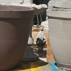 Lg Concrete Planter Pots 