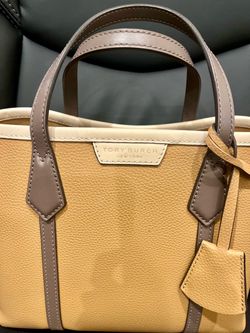 Tory Burch New York Leather Colorblok Tote Bag