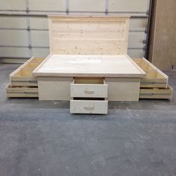 Twin, Full, Queen And King Size Platform Beds Made To Order.