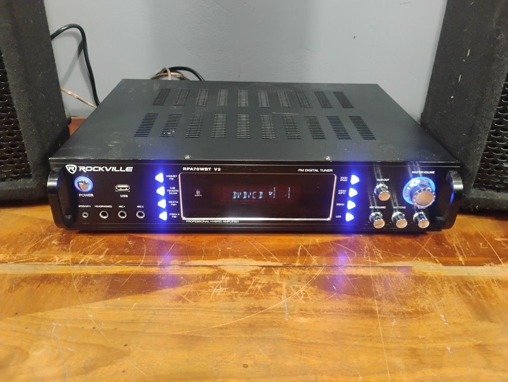 Rockville Bluetooth PA Stereo Amplifier