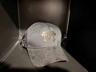 RICO O MUERTO Crosses Jesus Adjustable Baseball Cap Men's Black One Size