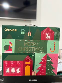 Govee Outdoor Lights Set,Holly-Jolly Christmas Bundle 1 Pack Each Includes Curtain Lights, String Li