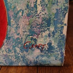 Authentic https://offerup.com/redirect/?o=Qy5Mb2Z0 Autographed Large Painting $150