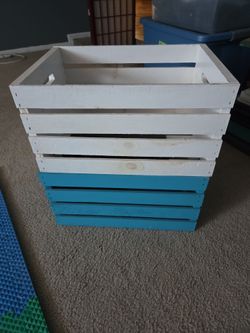 Wooden storage crates