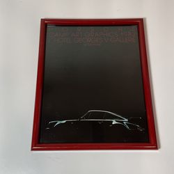 Vintage 1982 Camp Arts Graphics Porsche Framed Picture