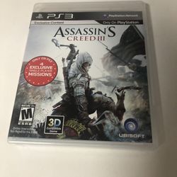 PS3 Assassins Creed III 3 video game