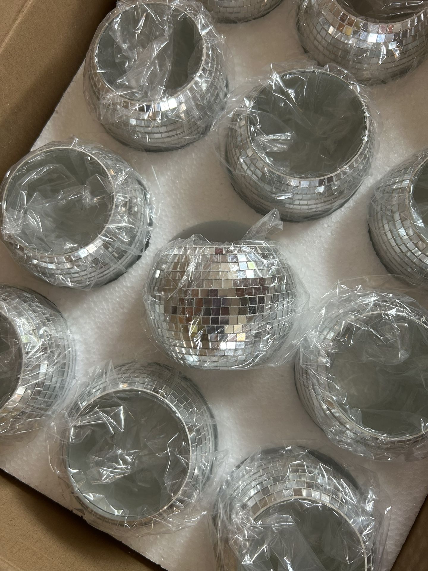 Mirror Ball Vases
