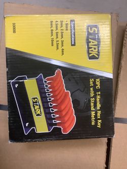 10pc T Handle Hex Key Set