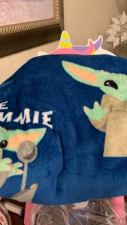 Star wars Mandalorian Blanket washed and clean