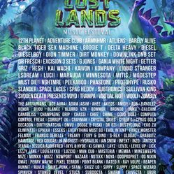Lost Lands Festival GA Wrist  Bands And 1 Camping Pass 