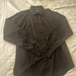 Size M Black Nautica Slim Fit Men’s Button Up