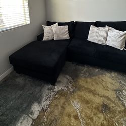 Black Custom Couch With Chase