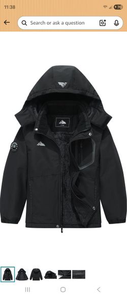 Brand New 7-8 Boy's Waterproof Ski Jacket kids Winter Snow Coat| 