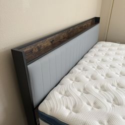 King Size 12” Hybrid Mattress & Bed Frame