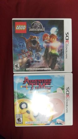 Jurassic world and adventure time Nintendo 3ds