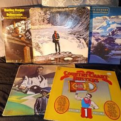 John Denver, Deliverance, Slim Whitman and Country Chart Busters Vinyl Records