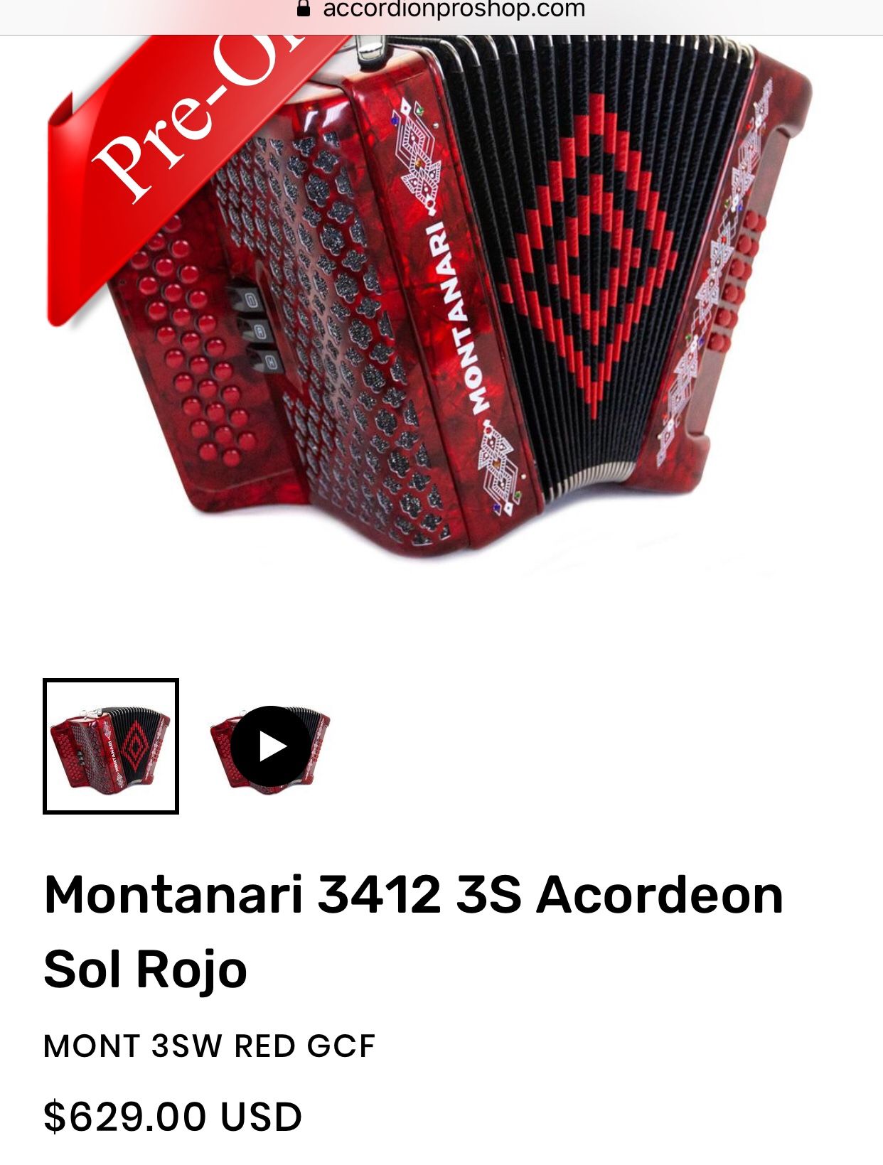 Accordion Montanari for Sale in Los Angeles, CA OfferUp