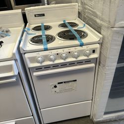 20 inch Electric White Stove