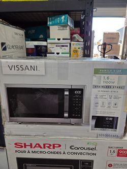 Vissani
1.6 cu. ft. Countertop with Sensor Cook Microwave in Stainless Steel