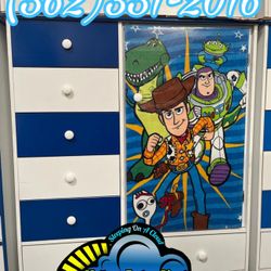 Buzz And Woody Toy Story Closet Wardrobe New Ropero Dresser Armoire 