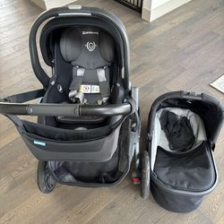 UppaBaby Vista V2 Stroller + Full Travel System Bundle (Excellent Condition)