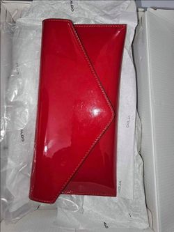 Red Aldo Clutch Purse