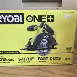 Ryobi 18v One + 5-1/2” Circular Saw (tool only)