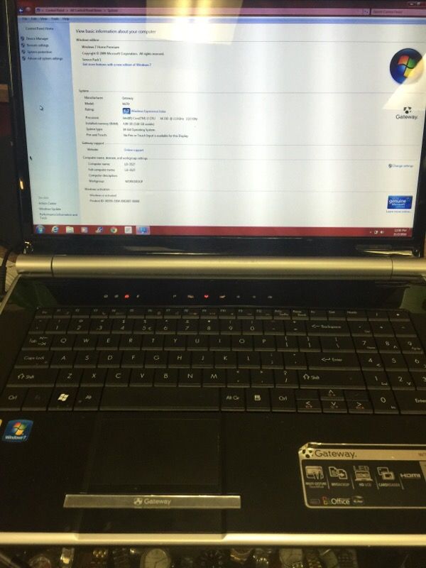 Gateway laptop