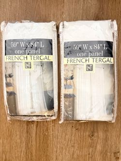 Sheer curtain panels
